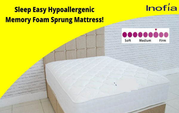 sleep easy hypoallergenic memory sprung mattress