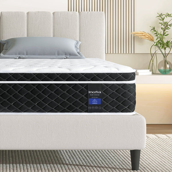 Inofia 10.3 Inch COOLMAX Gel Memory Foam Pocket Spring Hybrid Mattress