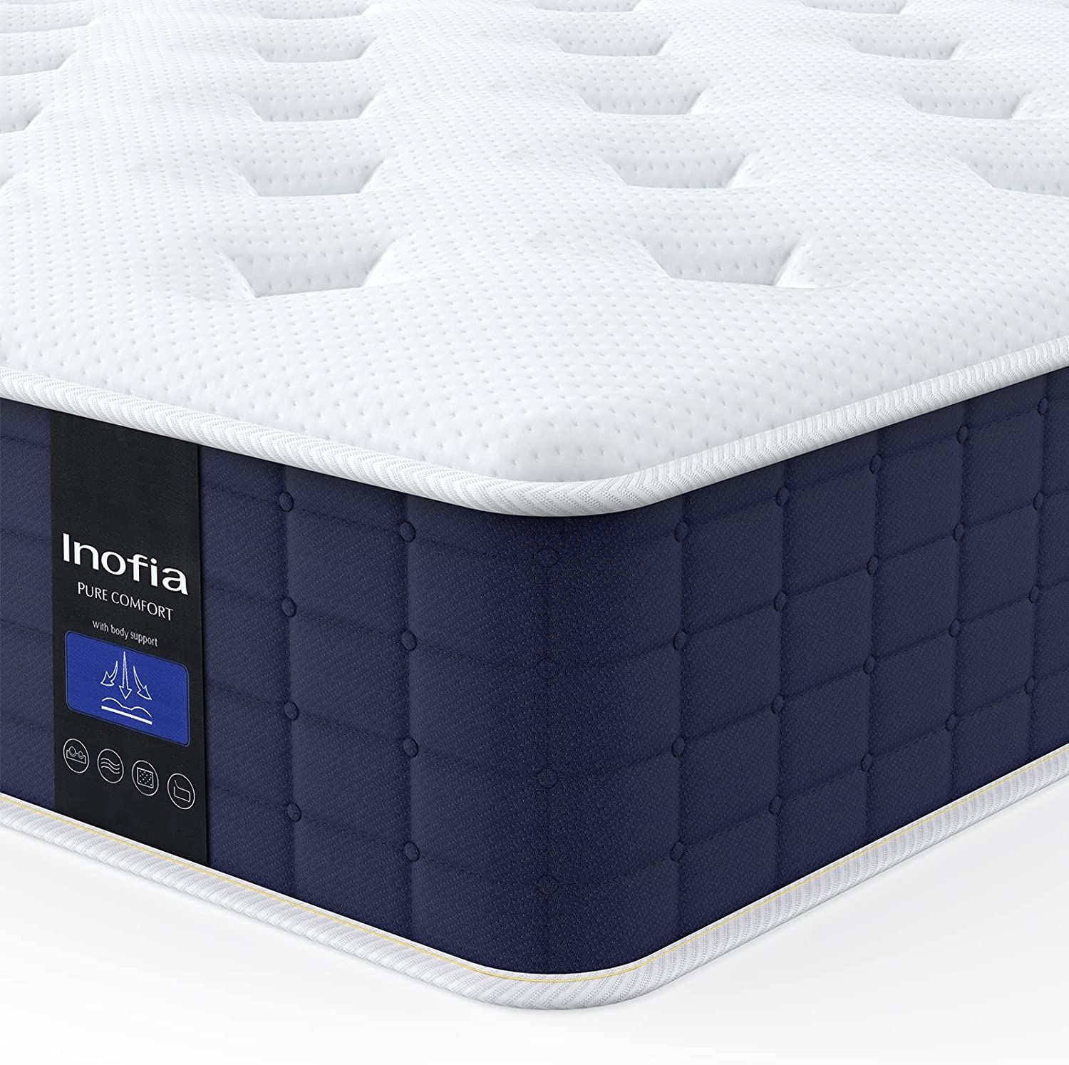 Inofia 9 Inch Hybrid Mattress Pocket Sprung Memory Foam Mattress  Dry Comfort Sleep | The Snooze Button Collection