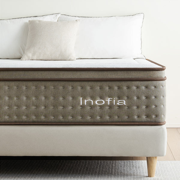 Inofia 12 Inch Cloud-Lux Memory Foam Mattress with Pocket Spring