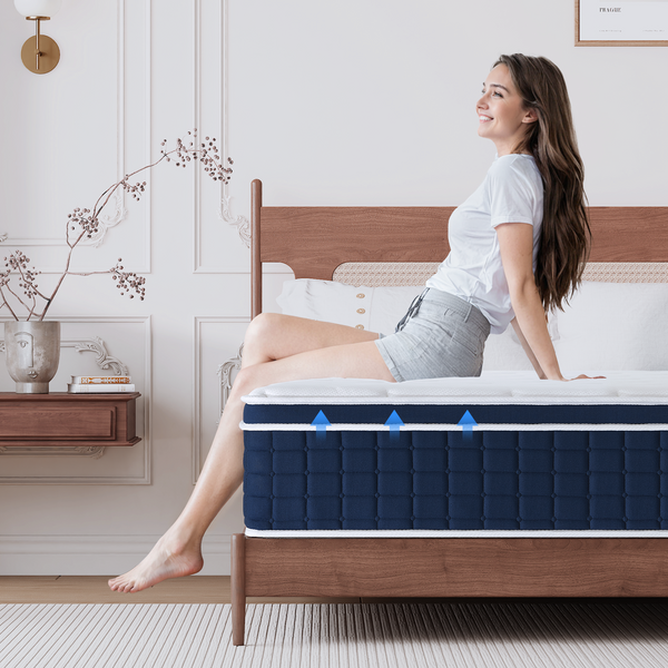 Inofia 12 Inch Memory Foam Sprung Mattress Sleep Cool and Supportive | The Aire Collection